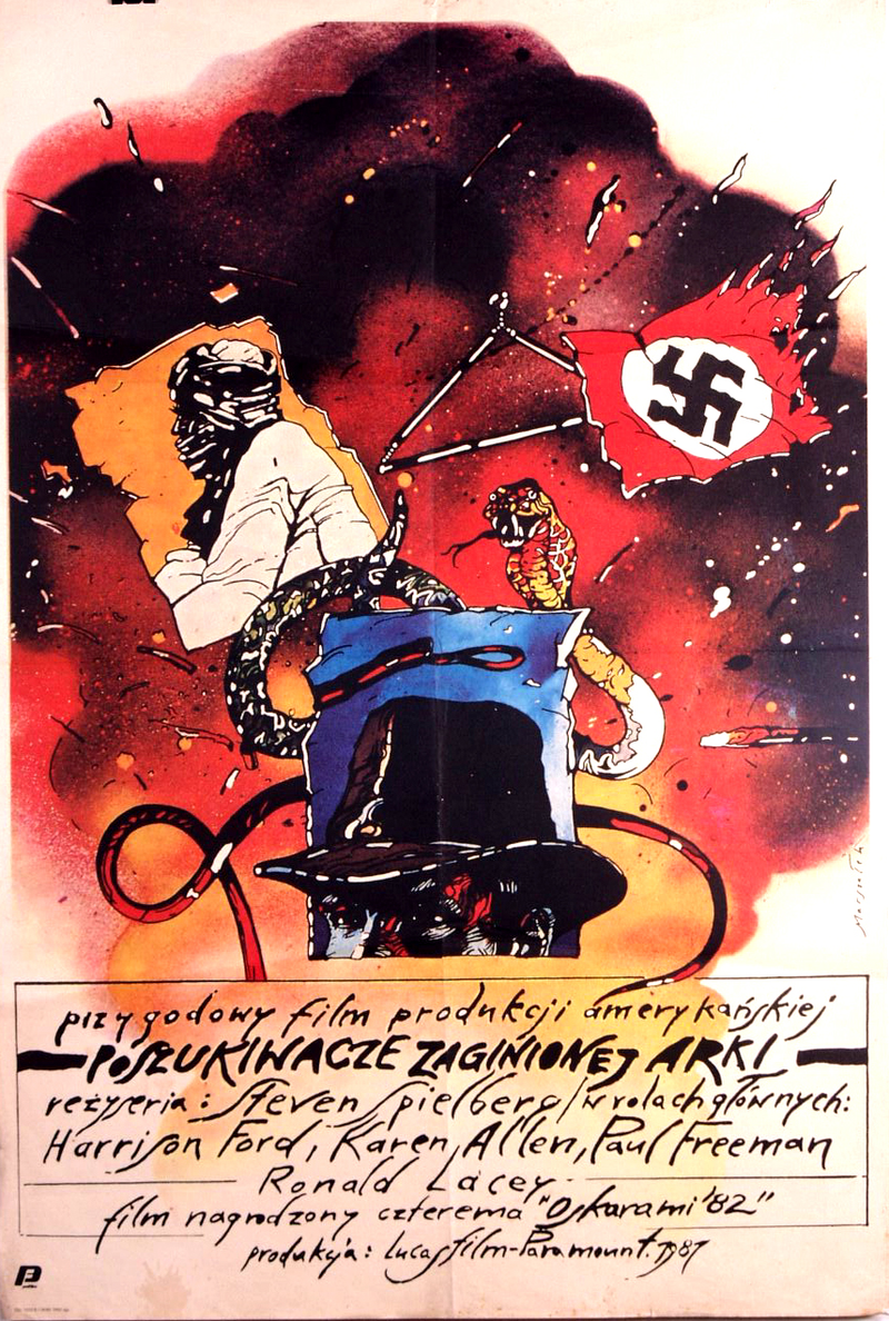Illustration for article titled Stoned Polish E.T. and twenty more insane old European movie posters